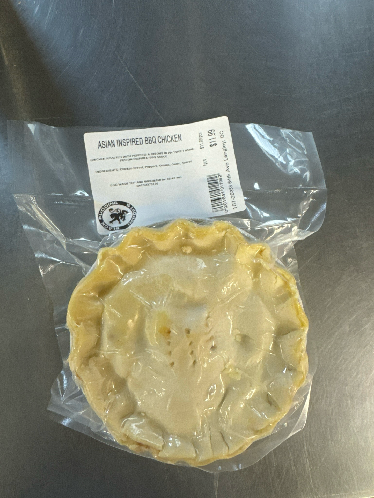 Asian Inspired Bbq Chicken Pie