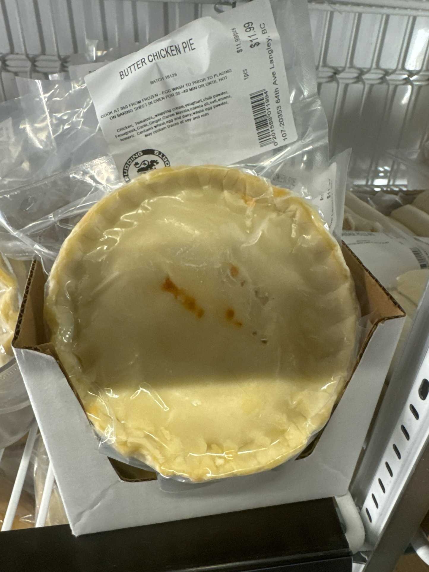 Butter Chicken Pie